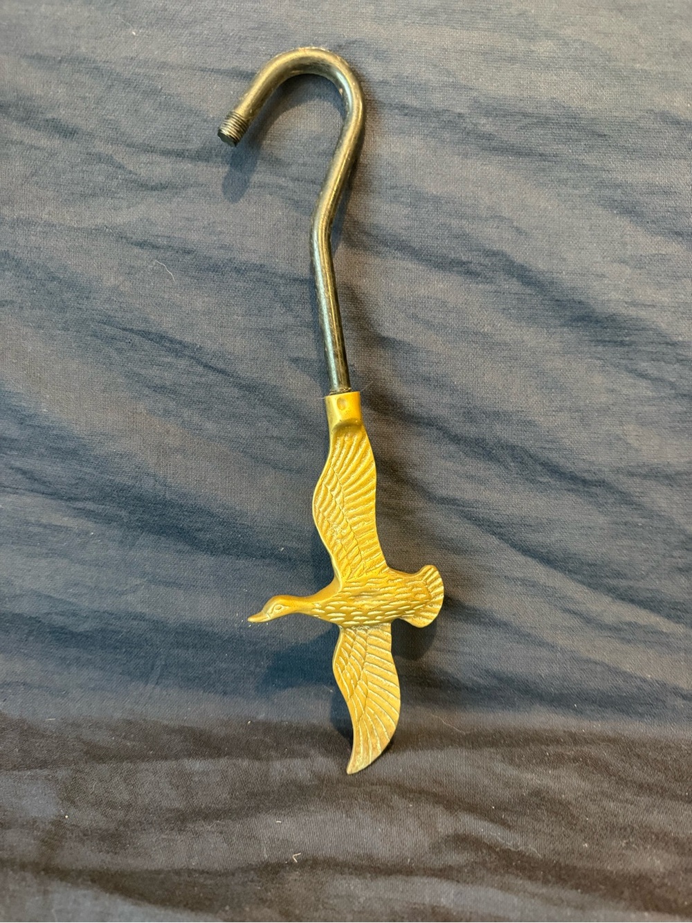 Brass Goose Fireplace Chimney Damper Pull